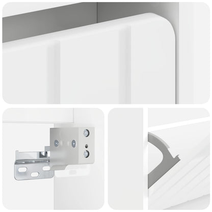 vidaXL Wall-Mounted Shoe Cabinet ZWOLLE 71 x 17 x 43 cm