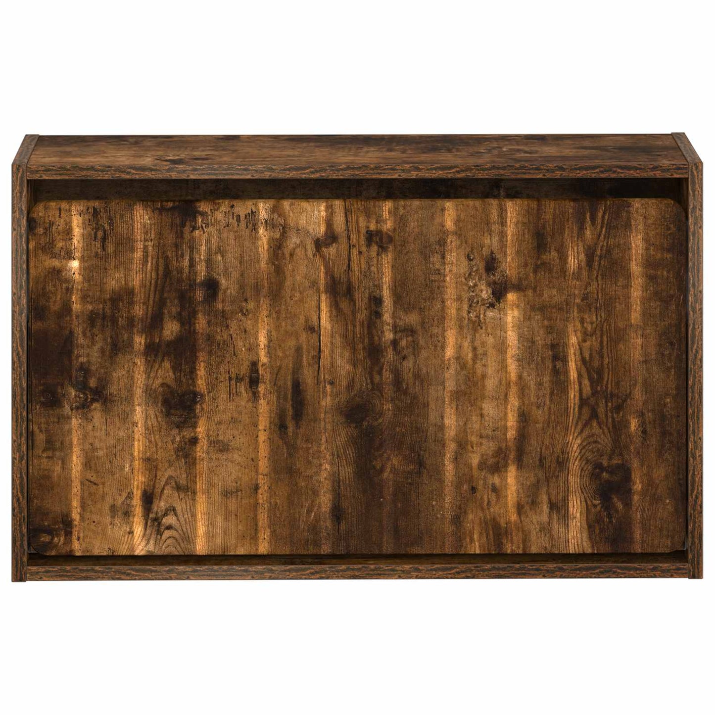 vidaXL Wall-Mounted Shoe Cabinet ZWOLLE 71 x 17 x 43 cm Smoked Oak
