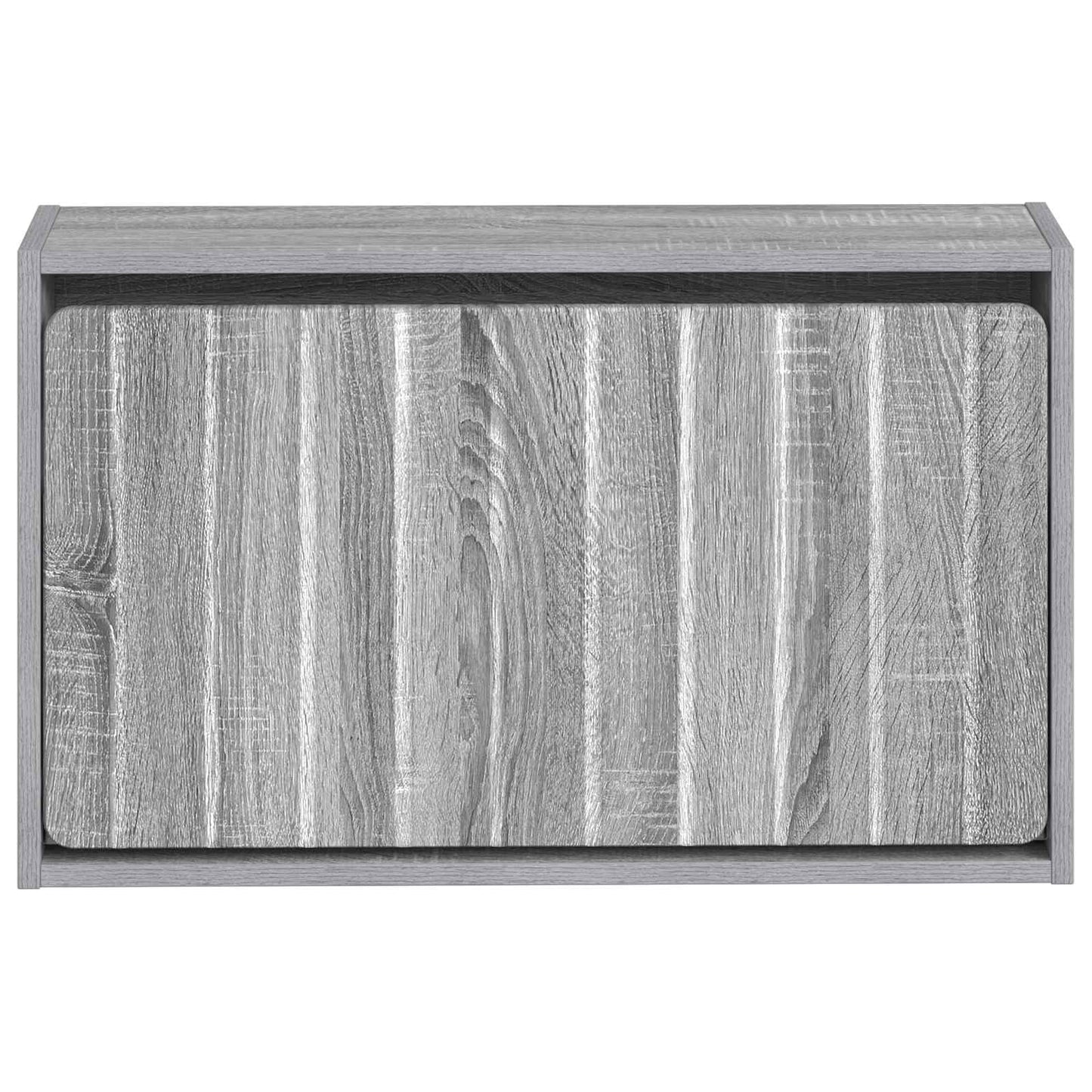 vidaXL Wall-Mounted Shoe Cabinet ZWOLLE 71 x 17 x 43 cm Grey Sonoma