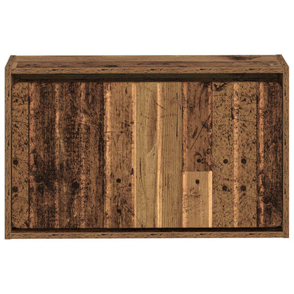 vidaXL Wall-Mounted Shoe Cabinet ZWOLLE 71 x 17 x 43 cm Old Wood