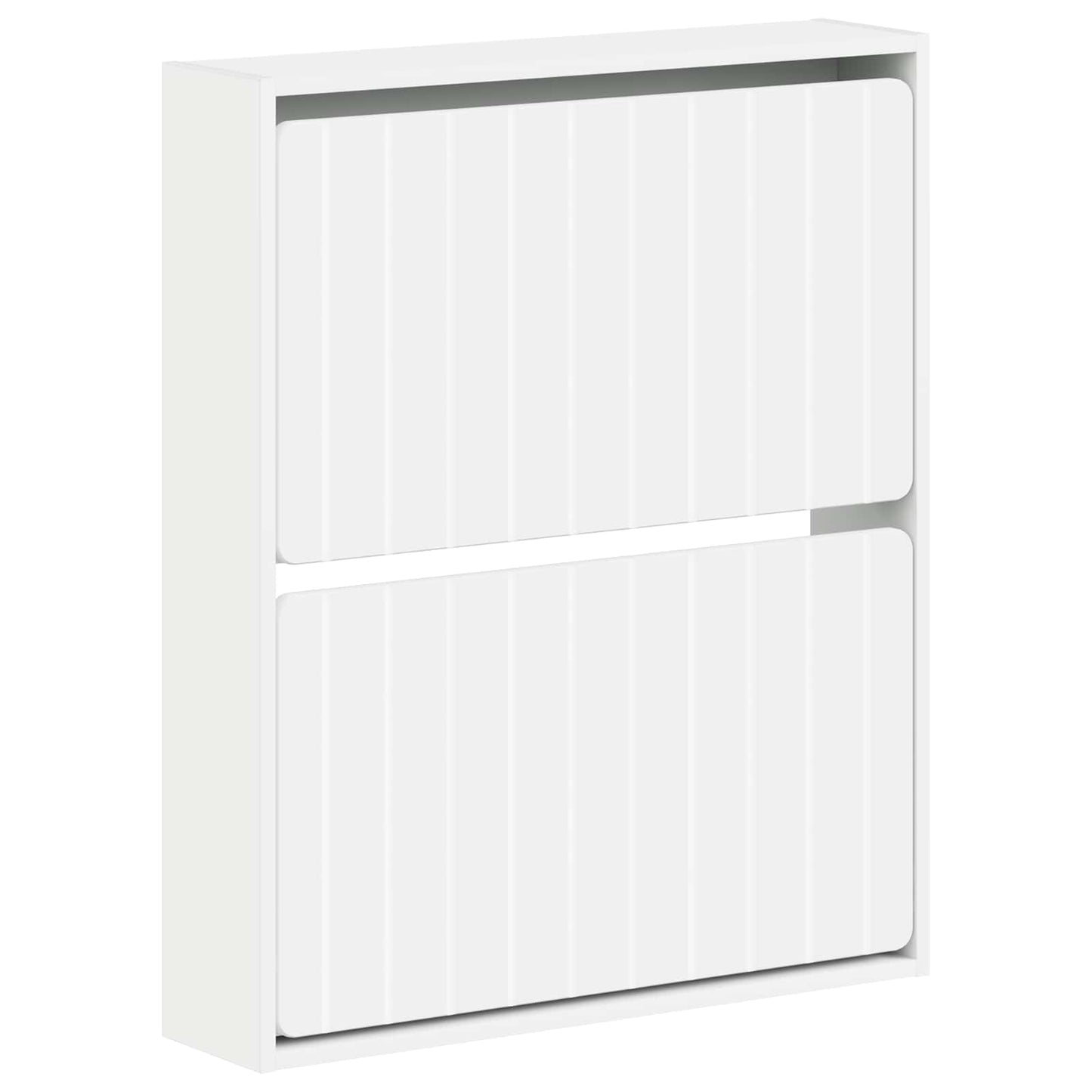 vidaXL Wall-Mounted Shoe Cabinet ZWOLLE 71 x 17 x 86 cm White