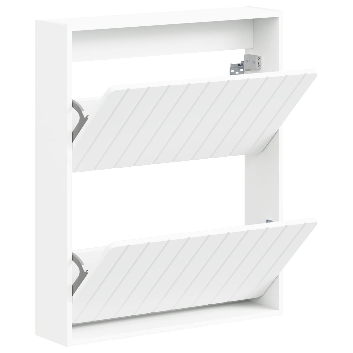 vidaXL Wall-Mounted Shoe Cabinet ZWOLLE 71 x 17 x 86 cm White