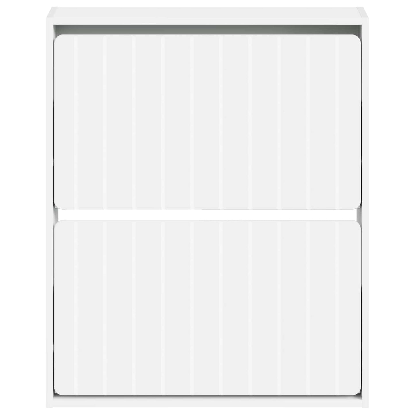 vidaXL Wall-Mounted Shoe Cabinet ZWOLLE 71 x 17 x 86 cm White