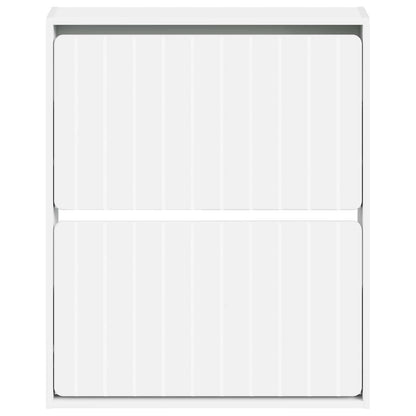 vidaXL Wall-Mounted Shoe Cabinet ZWOLLE 71 x 17 x 86 cm White