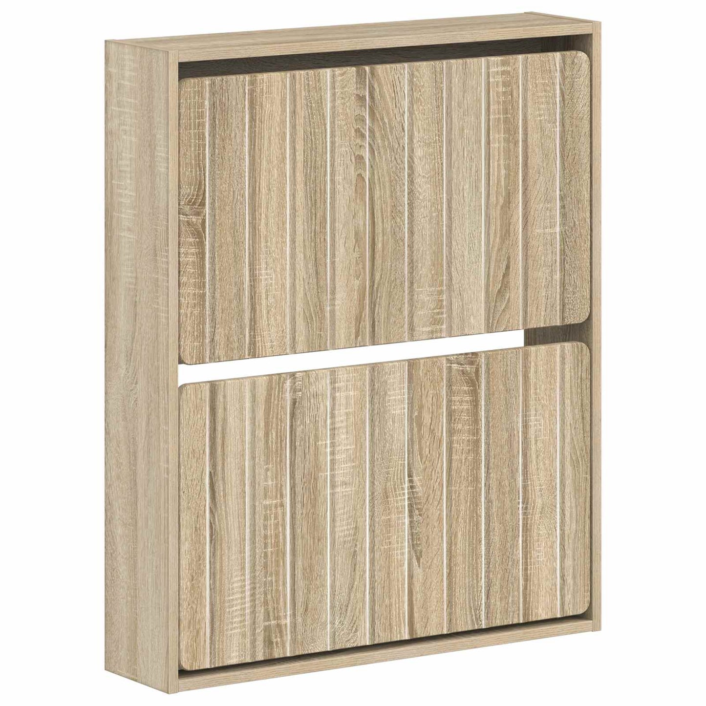 vidaXL Wall-Mounted Shoe Cabinet ZWOLLE 71 x 17 x 86 cm Sonoma Oak