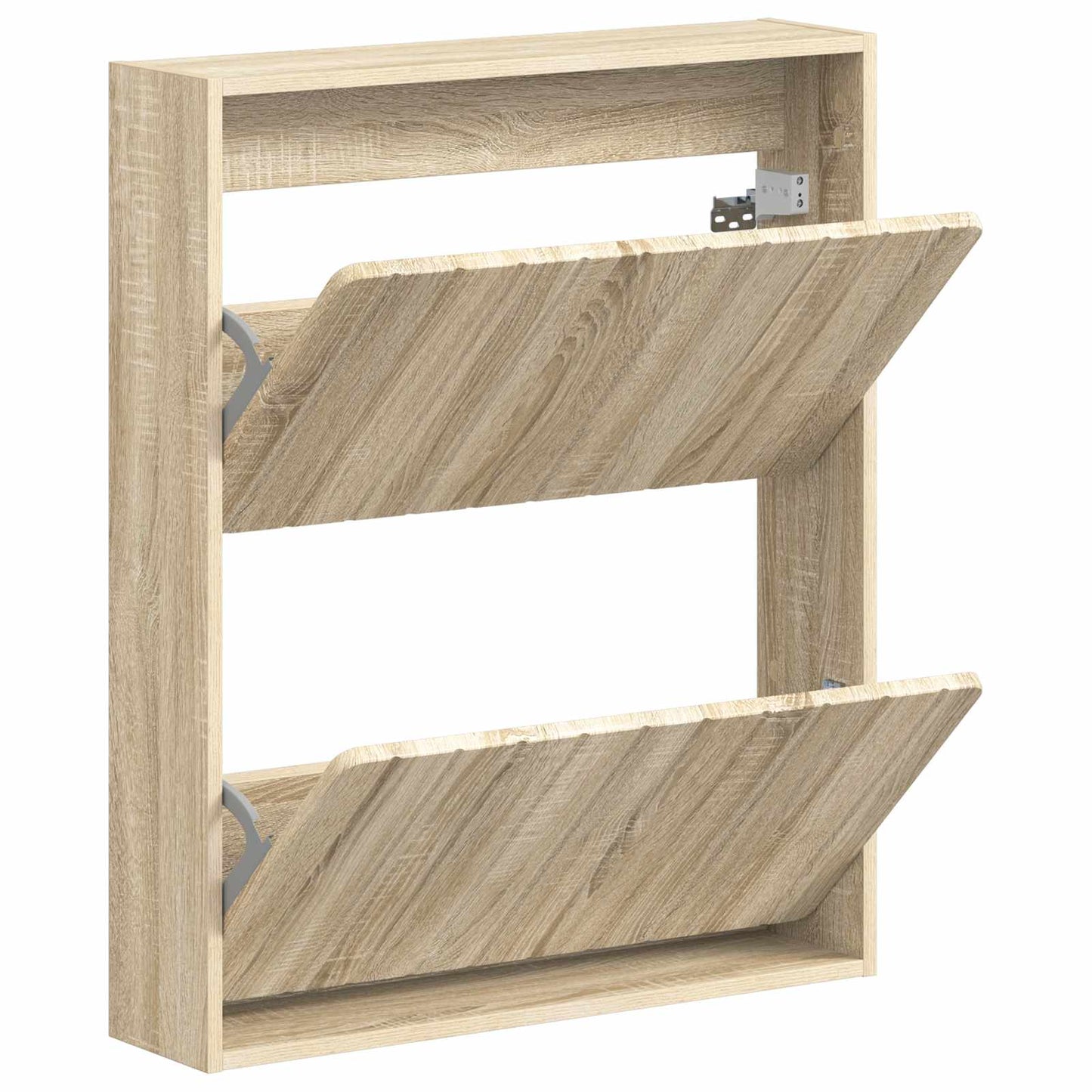 vidaXL Wall-Mounted Shoe Cabinet ZWOLLE 71 x 17 x 86 cm Sonoma Oak