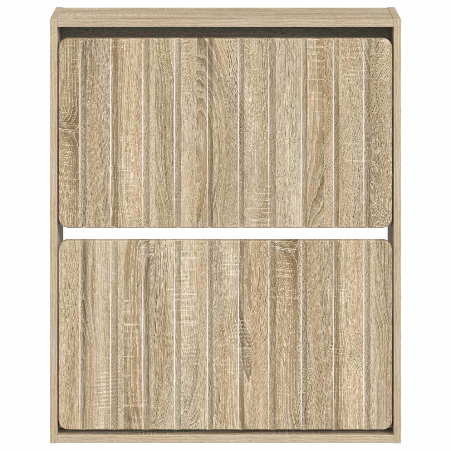 vidaXL Wall-Mounted Shoe Cabinet ZWOLLE 71 x 17 x 86 cm Sonoma Oak
