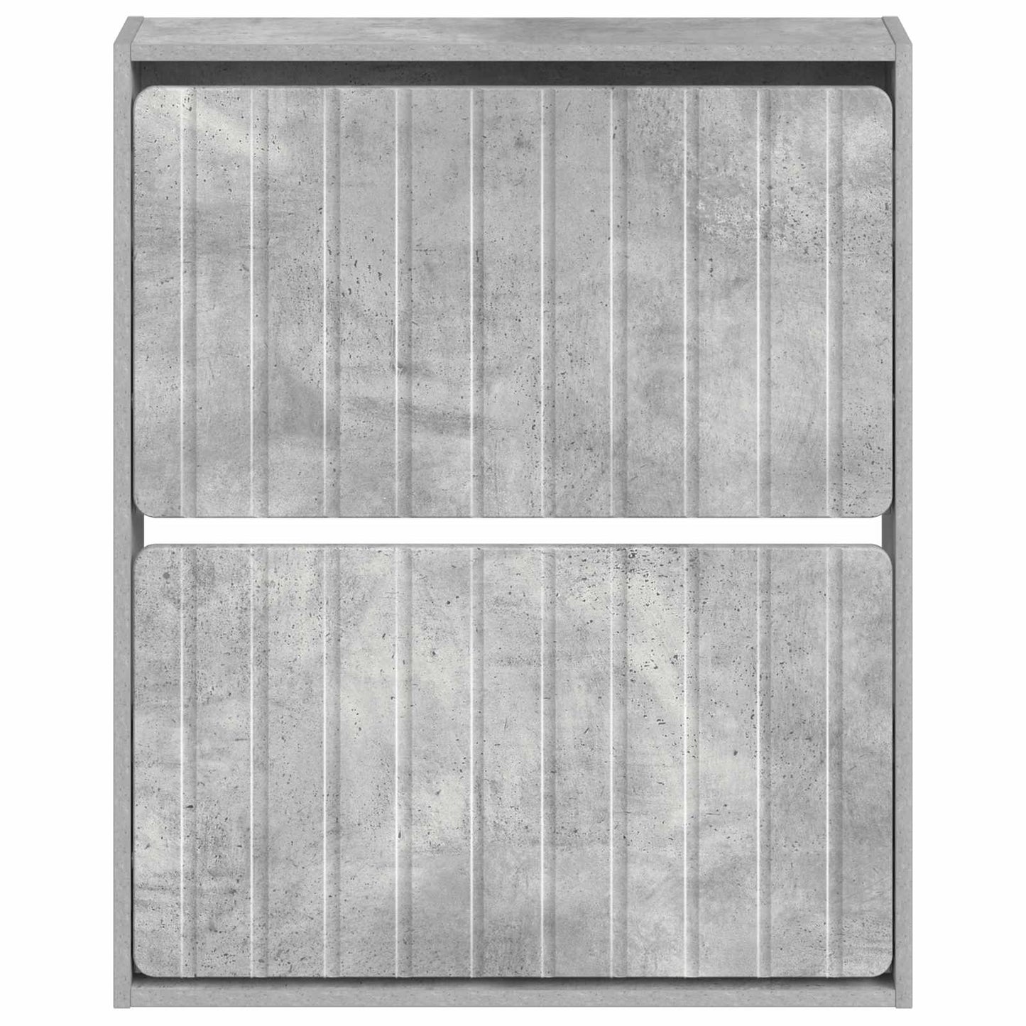 vidaXL Wall-Mounted Shoe Cabinet ZWOLLE 71 x 17 x 86 cm Concrete Grey