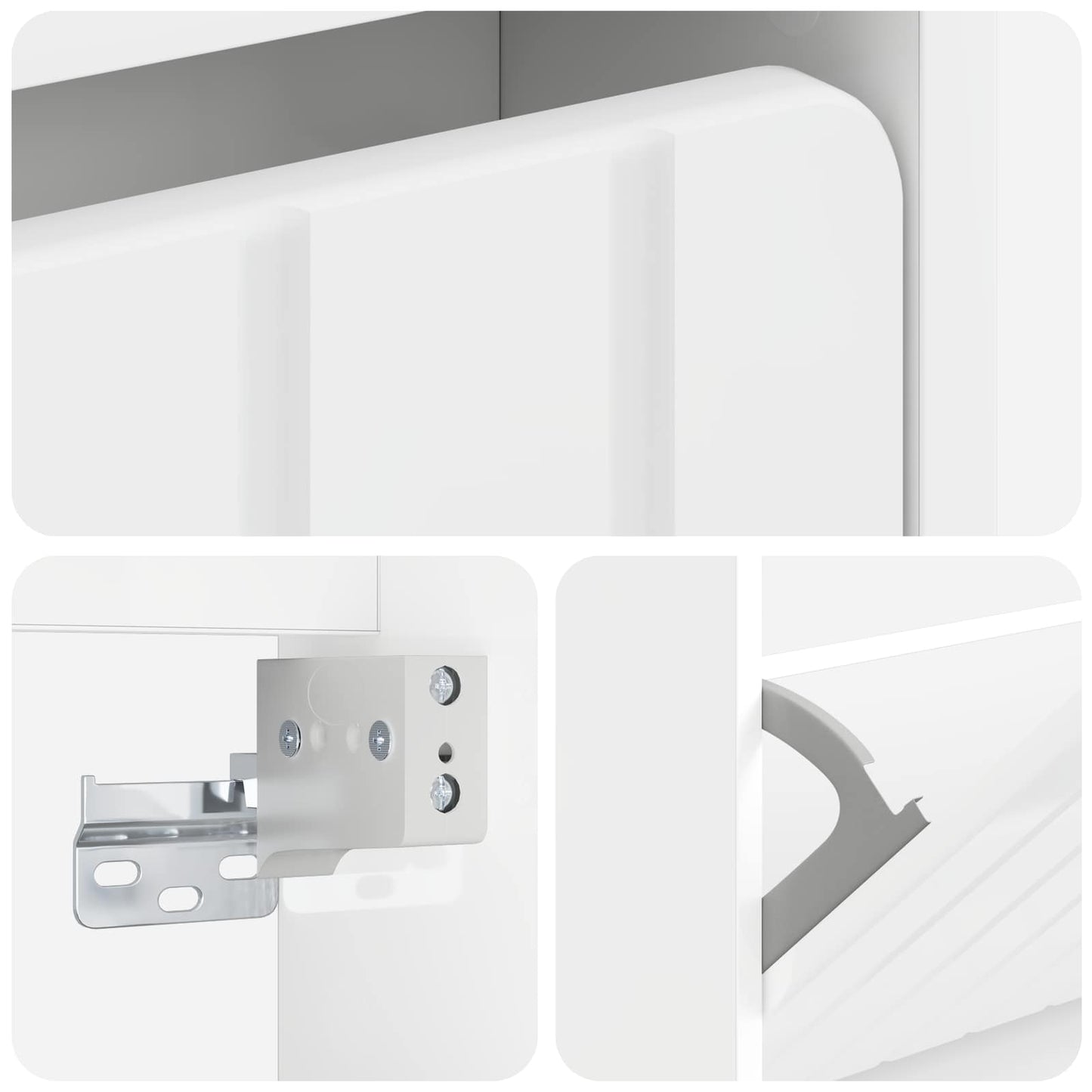 vidaXL Wall-Mounted Shoe Cabinet ZWOLLE 71 x 17 x 86 cm