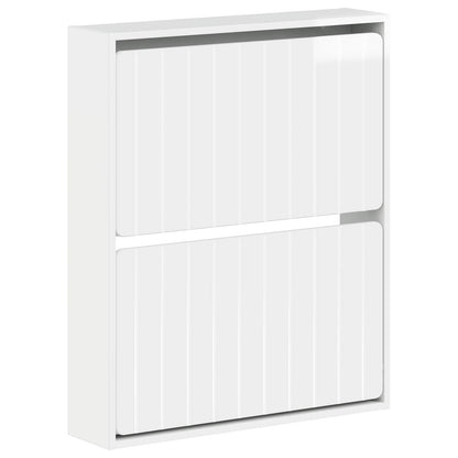 vidaXL Wall-Mounted Shoe Cabinet ZWOLLE 71 x 17 x 86 cm