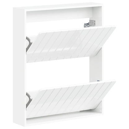 vidaXL Wall-Mounted Shoe Cabinet ZWOLLE 71 x 17 x 86 cm