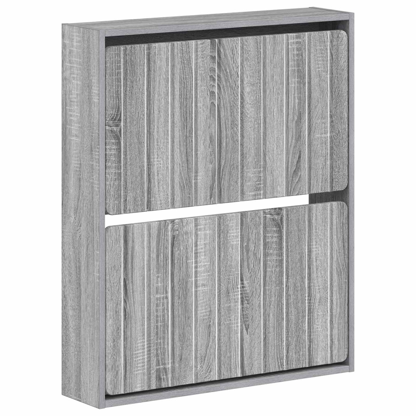 vidaXL Wall-Mounted Shoe Cabinet ZWOLLE 71 x 17 x 86 cm Grey Sonoma
