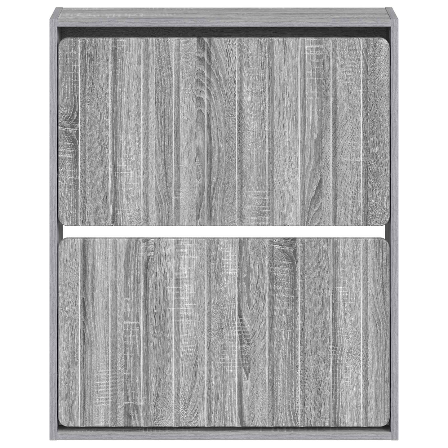vidaXL Wall-Mounted Shoe Cabinet ZWOLLE 71 x 17 x 86 cm Grey Sonoma