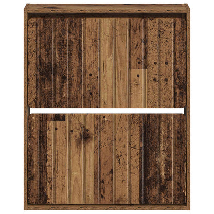 vidaXL Wall-Mounted Shoe Cabinet ZWOLLE 71 x 17 x 86 cm Old Wood