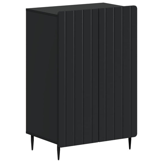 vidaXL Shoe Cabinet ZWOLLE 59.5 x 39.5 x 91.5 cm Engineered Wood Black