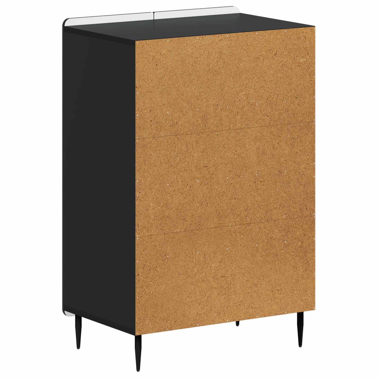 vidaXL Shoe Cabinet ZWOLLE 59.5 x 39.5 x 91.5 cm Engineered Wood Black