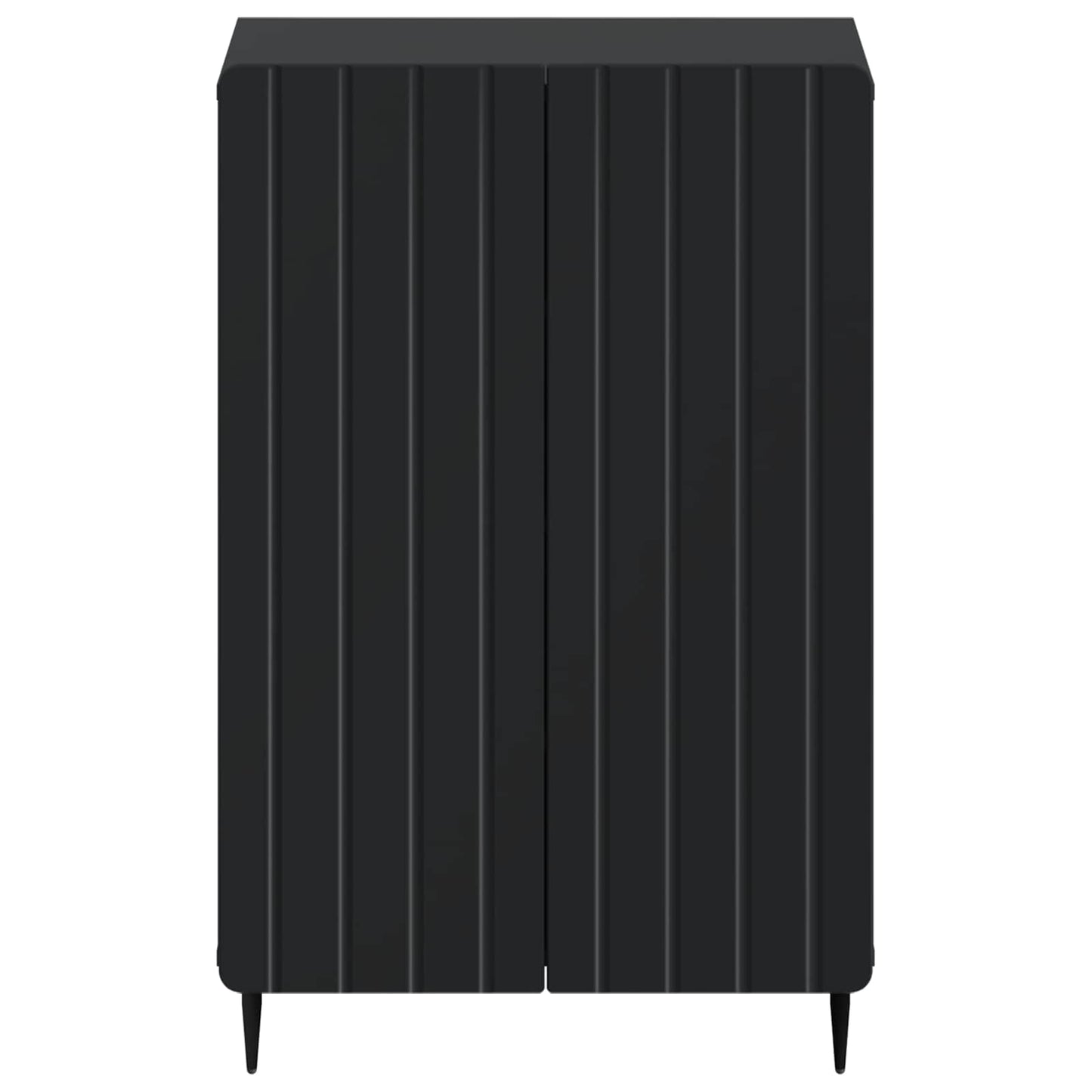 vidaXL Shoe Cabinet ZWOLLE 59.5 x 39.5 x 91.5 cm Engineered Wood Black