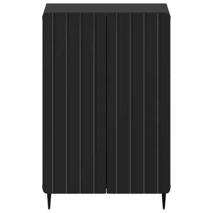 vidaXL Shoe Cabinet ZWOLLE 59.5 x 39.5 x 91.5 cm Engineered Wood Black