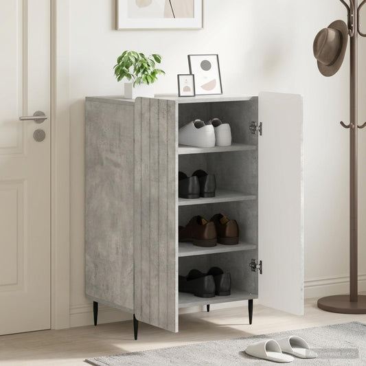 vidaXL Shoe Cabinet ZWOLLE 59.5 x 39.5 x 91.5 cm Engineered Wood