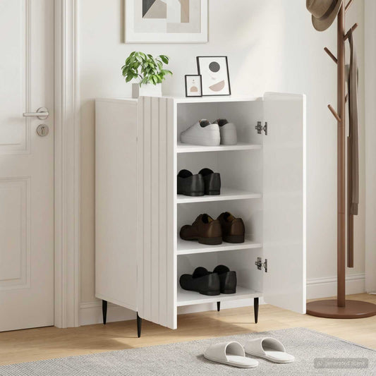 vidaXL Shoe Cabinet ZWOLLE 59.5 x 39.5 x 91.5 cm Engineered Wood