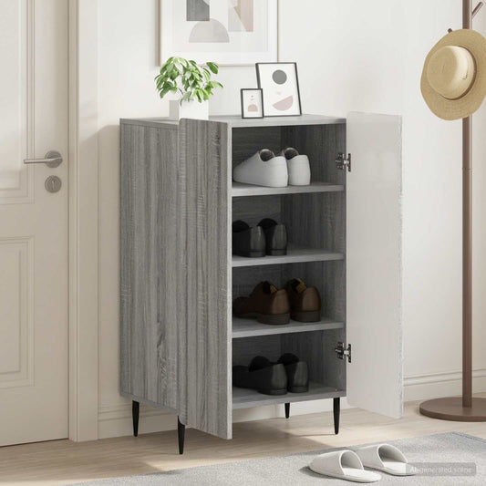 vidaXL Shoe Cabinet ZWOLLE 59.5 x 39.5 x 91.5 cm Engineered Wood
