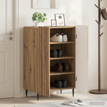 vidaXL Shoe Cabinet ZWOLLE 59.5 x 39.5 x 91.5 cm Engineered Wood