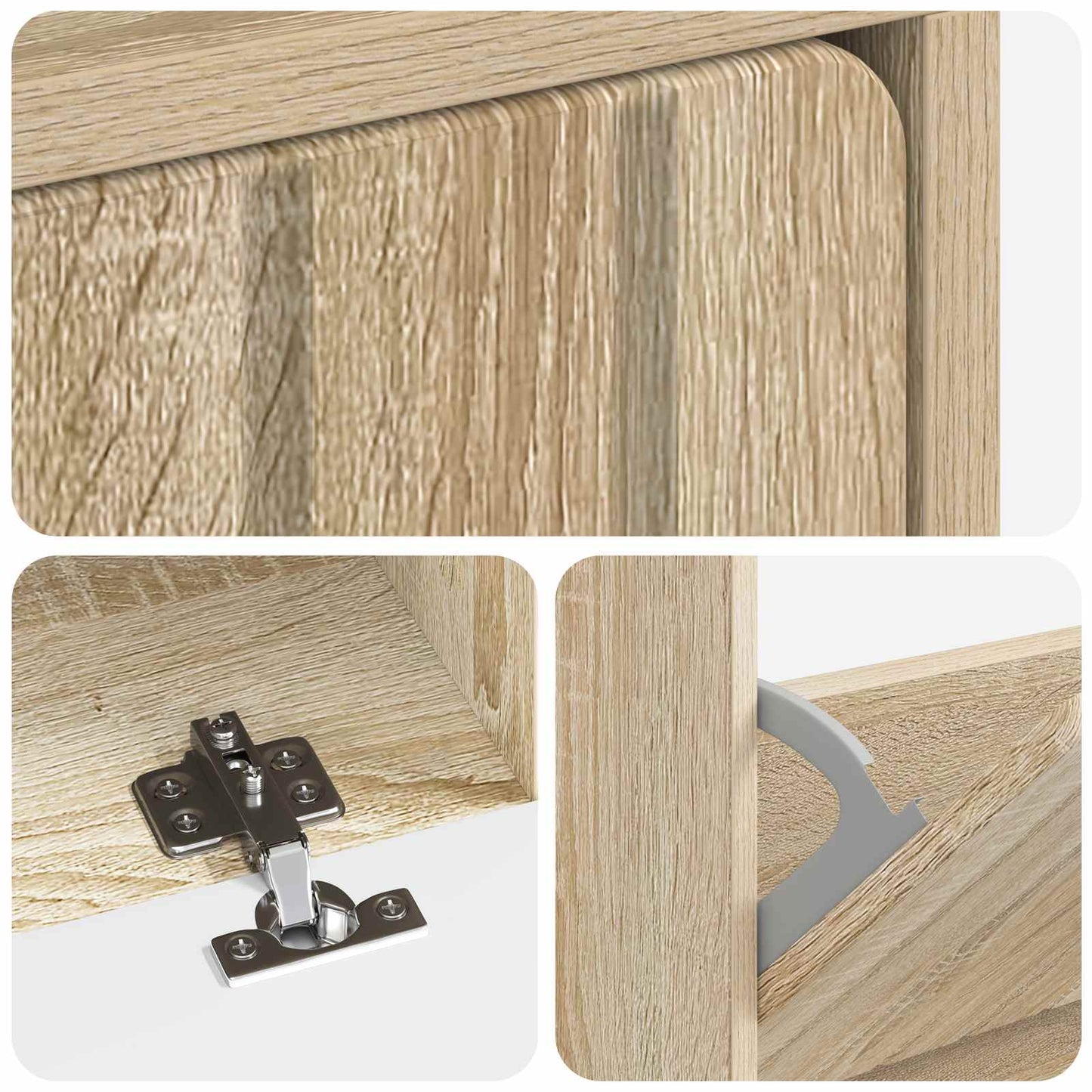 vidaXL Shoe Cabinet ZWOLLE 78 x 24 x 103 cm Engineered Wood Sonoma Oak