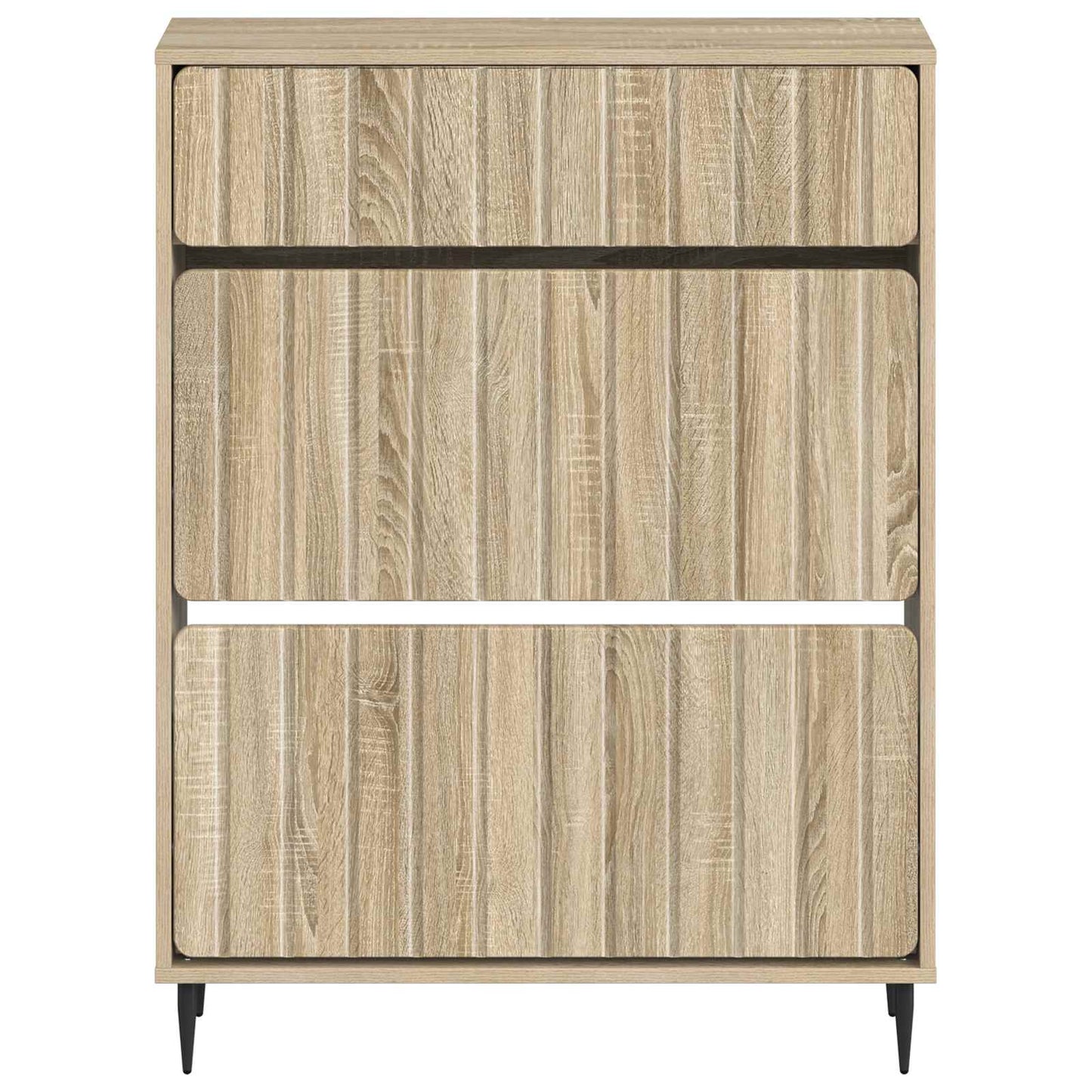 vidaXL Shoe Cabinet ZWOLLE 78 x 24 x 103 cm Engineered Wood Sonoma Oak