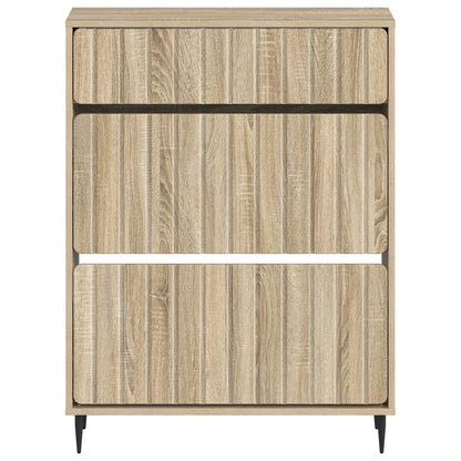 vidaXL Shoe Cabinet ZWOLLE 78 x 24 x 103 cm Engineered Wood Sonoma Oak