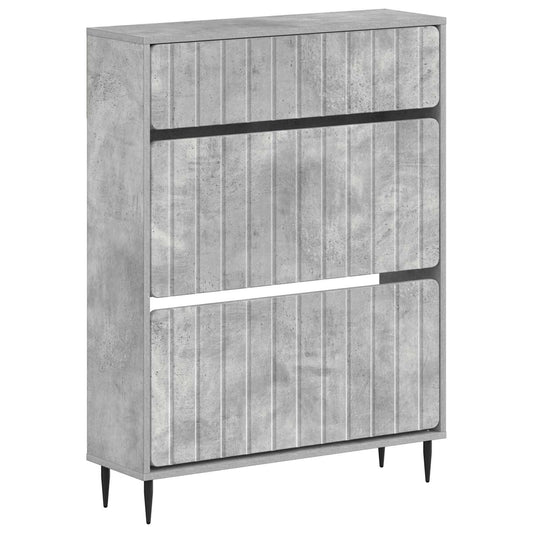 vidaXL Shoe Cabinet ZWOLLE 78 x 24 x 103 cm Engineered Wood