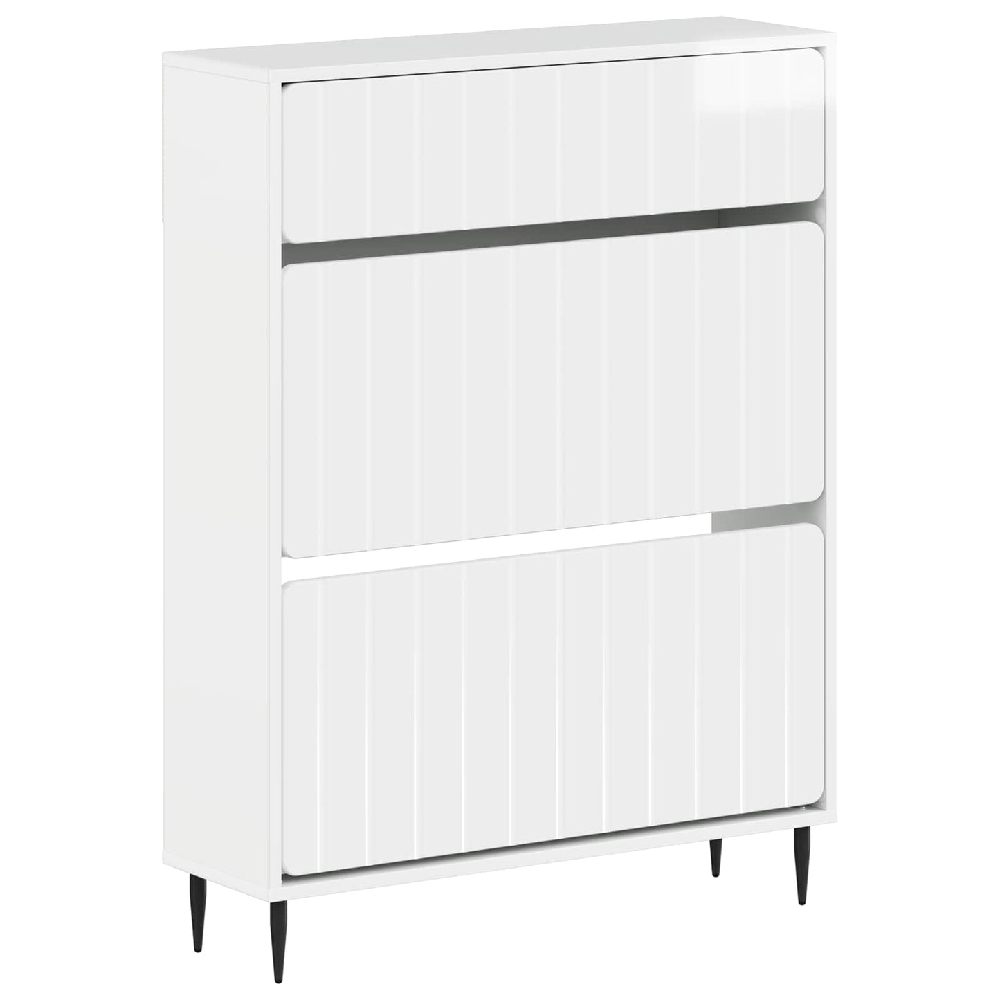 vidaXL Shoe Cabinet ZWOLLE 78 x 24 x 103 cm Engineered Wood