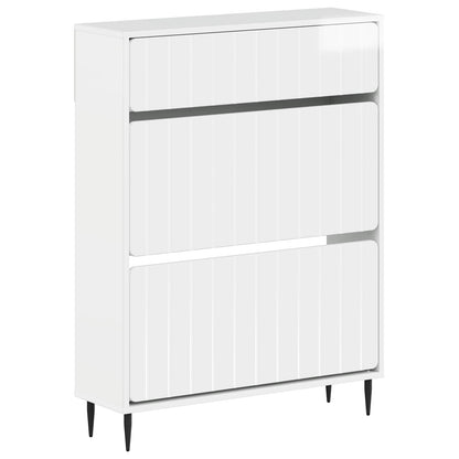 vidaXL Shoe Cabinet ZWOLLE 78 x 24 x 103 cm Engineered Wood