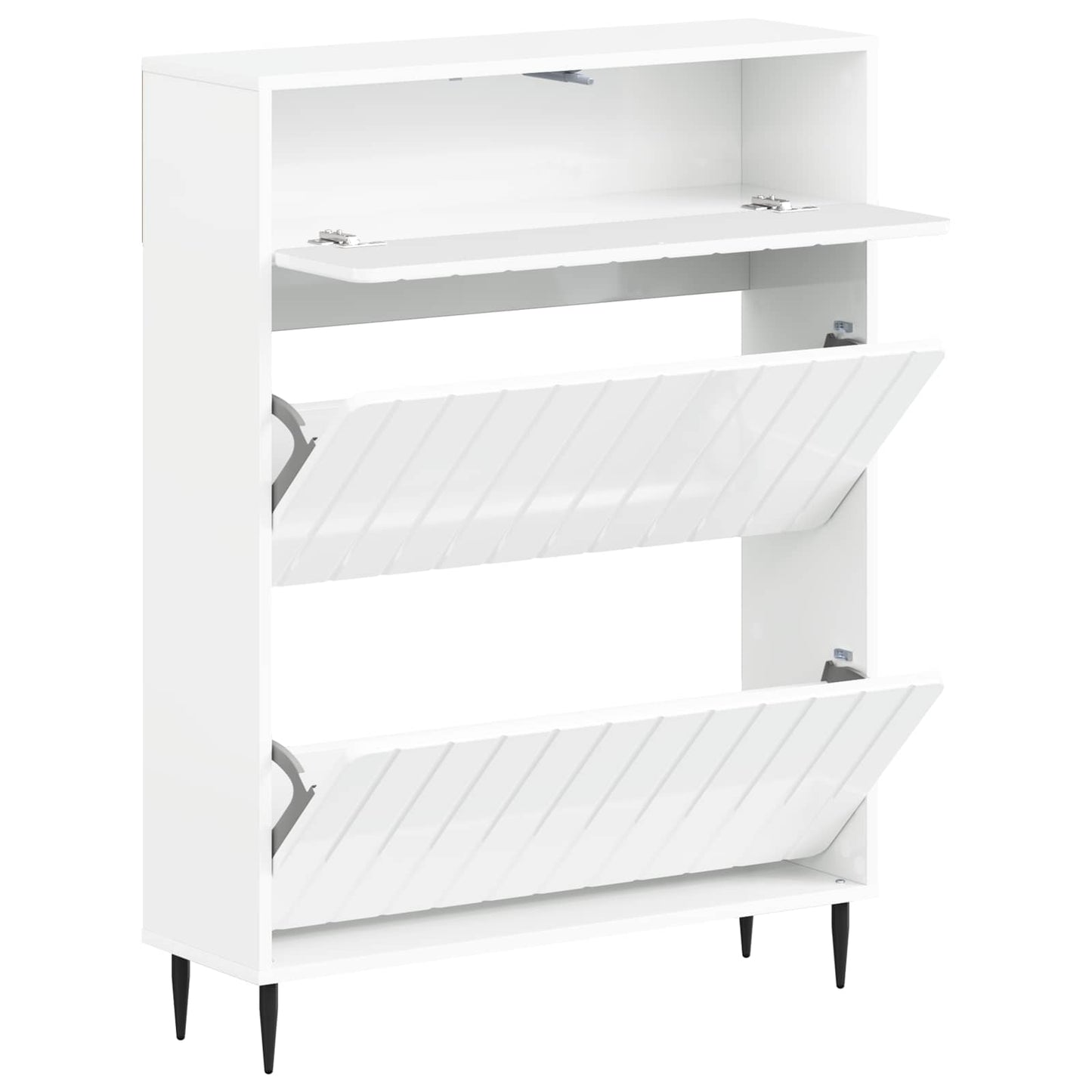 vidaXL Shoe Cabinet ZWOLLE 78 x 24 x 103 cm Engineered Wood