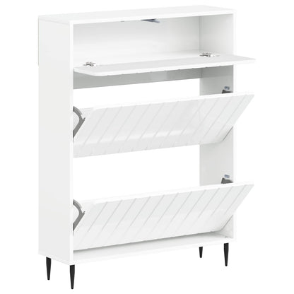 vidaXL Shoe Cabinet ZWOLLE 78 x 24 x 103 cm Engineered Wood