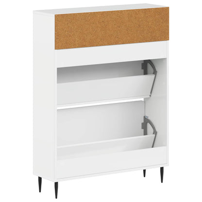 vidaXL Shoe Cabinet ZWOLLE 78 x 24 x 103 cm Engineered Wood