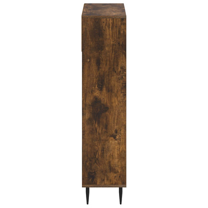 vidaXL Shoe Cabinet ZWOLLE 78 x 24 x 103 cm Engineered Wood Smoked Oak