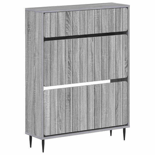 vidaXL Shoe Cabinet ZWOLLE 78 x 24 x 103 cm Engineered Wood
