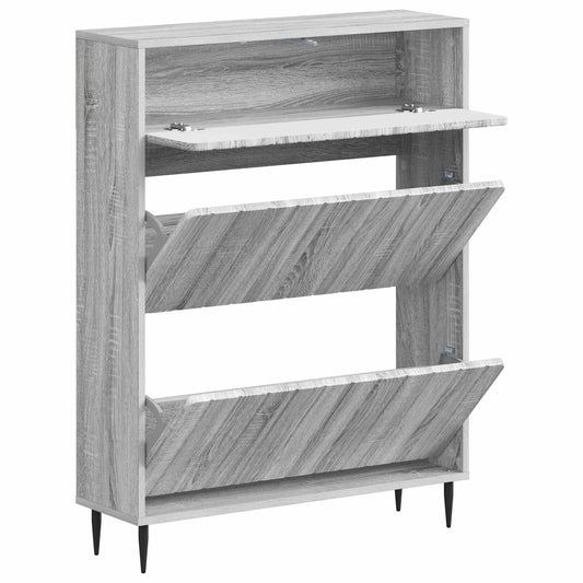 vidaXL Shoe Cabinet ZWOLLE 78 x 24 x 103 cm Engineered Wood