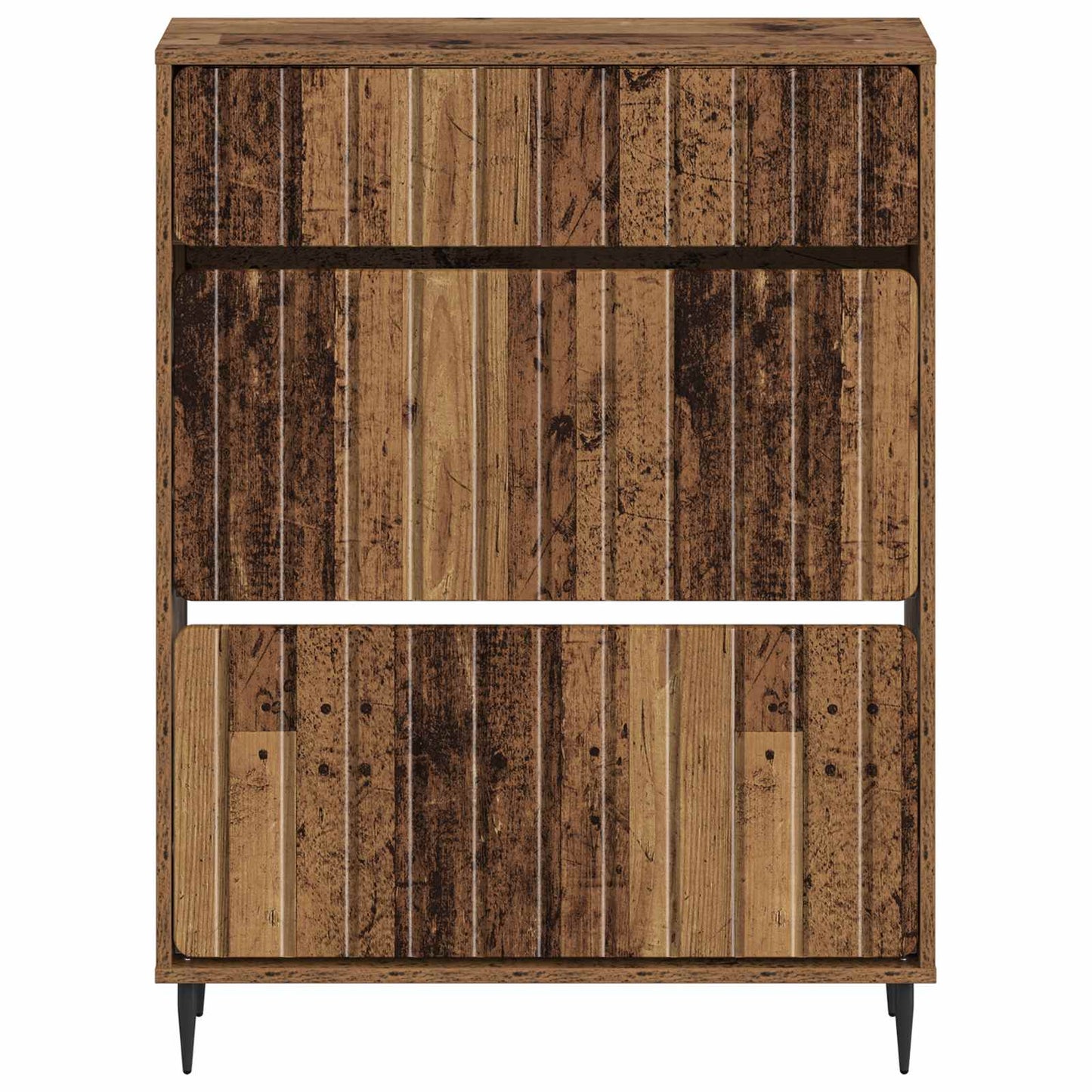 vidaXL Shoe Cabinet ZWOLLE 78 x 24 x 103 cm Engineered Wood Old Wood