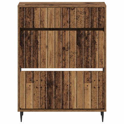 vidaXL Shoe Cabinet ZWOLLE 78 x 24 x 103 cm Engineered Wood Old Wood