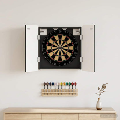 vidaXL Dartboard Cabinet ZWOLLE Black 52.5 x 10.5 x 57.5 cm