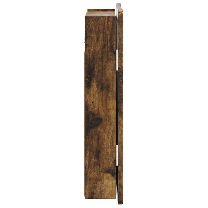 vidaXL Dartboard Cabinet ZWOLLE Smoked Oak 52.5 x 10.5 x 57.5 cm