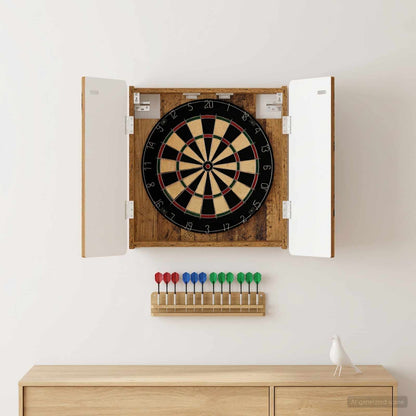 vidaXL Dartboard Cabinet ZWOLLE Old Wood 52.5 x 10.5 x 57.5 cm