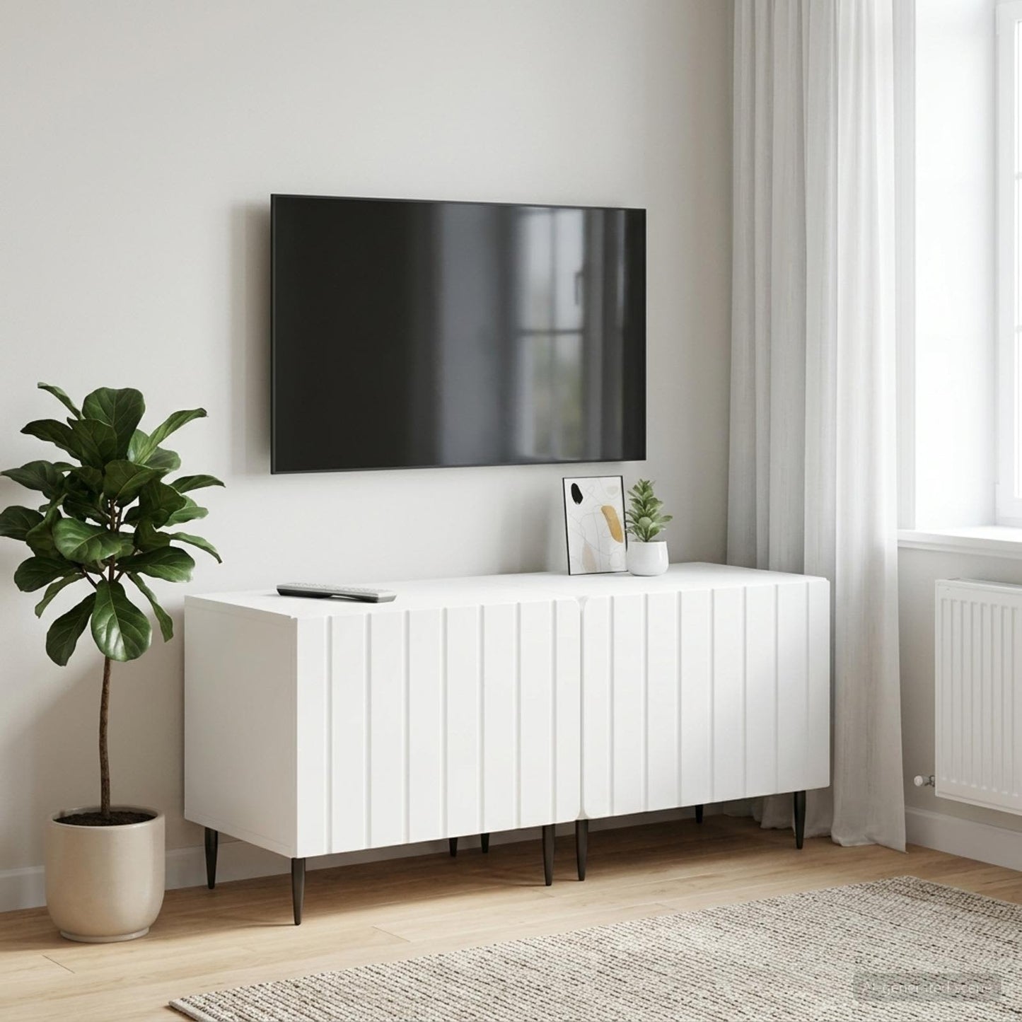 vidaXL TV Cabinet White Engineered Wood
