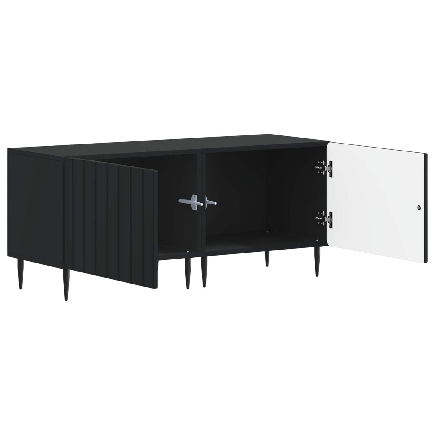 vidaXL TV Cabinet Black Engineered Wood