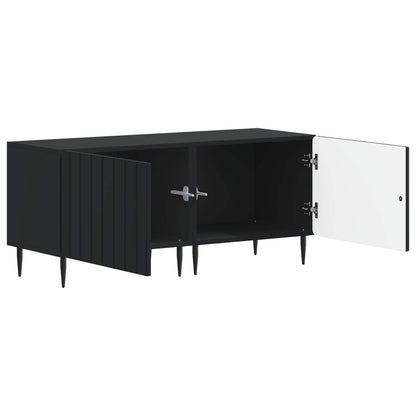 vidaXL TV Cabinet Black Engineered Wood