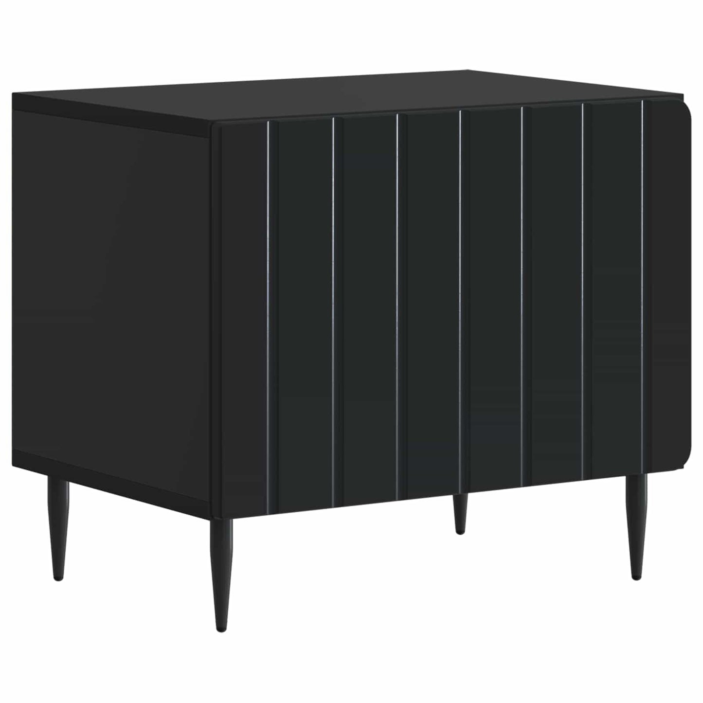 vidaXL TV Cabinet Black Engineered Wood