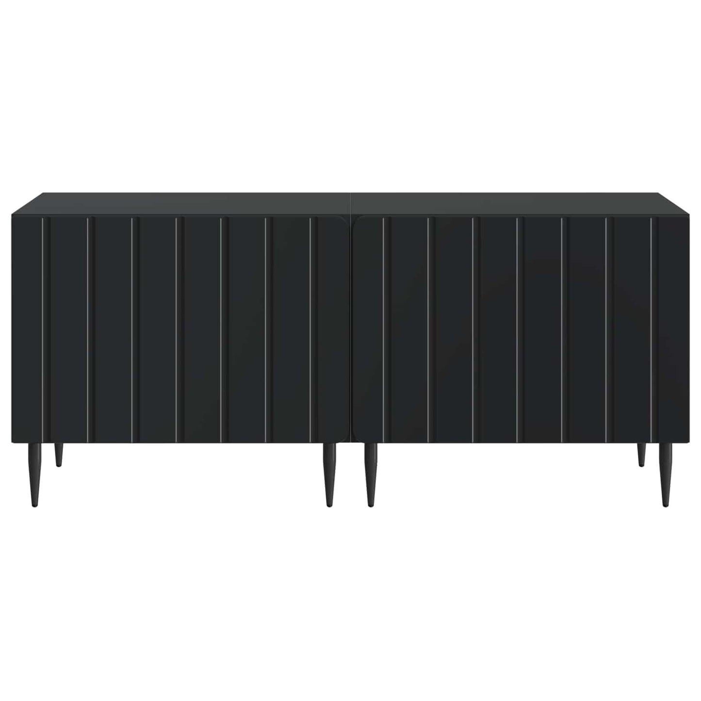 vidaXL TV Cabinet Black Engineered Wood