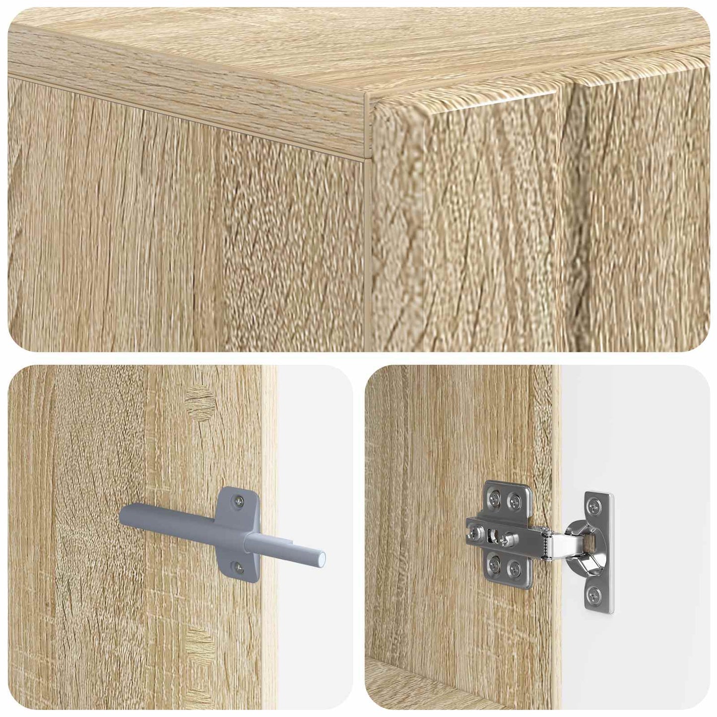vidaXL TV Cabinet Sonoma Oak Engineered Wood