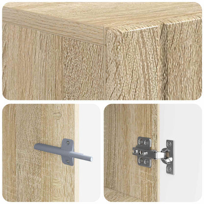 vidaXL TV Cabinet Sonoma Oak Engineered Wood
